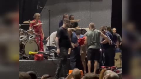 Carolos Santana Collapses on Stage - Chest Compressions Given