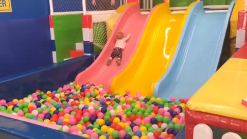 Baby doesn't want to slide