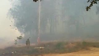 Se registra grave incendio forestal en la vereda El Pantano, en Girón