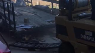 How To Get A 9000lb Forklift Off A Trailer