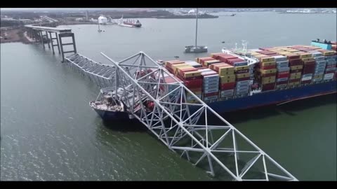 New NTSB Drone Footage Shows Extent Of Baltimore Bridge Disaster