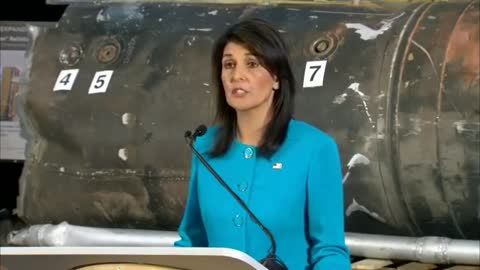 Nikki Haley Reveals Fragments From Alleged Iranian Missile