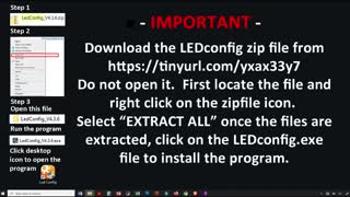 LED Config Install and use