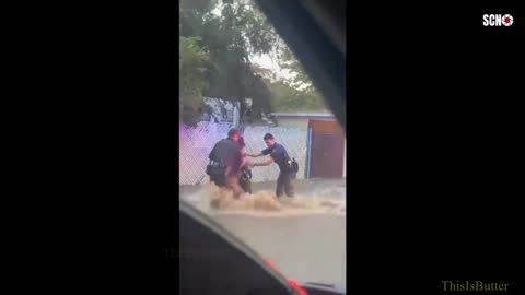 2 women, child rescued from floodwaters in San Bernardino