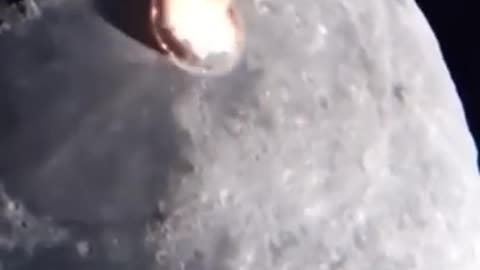 Asteroid Hitting The moon.