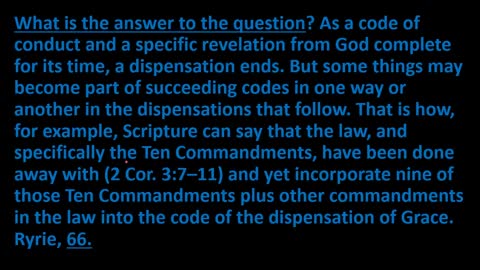 Dispensationalism 15 What is the First Dispensation?