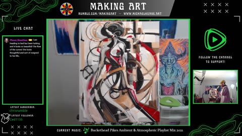 Live Painting - Making Art 11-26-23 - Art on Rumble