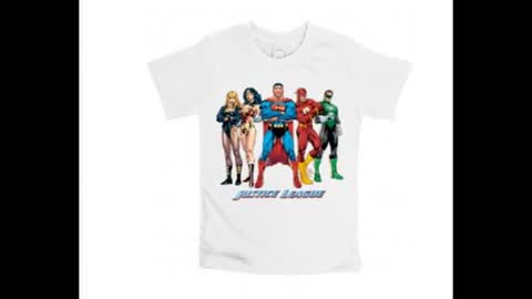 Justice League Batman and Wonder Woman Printed T Shirts