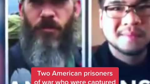 Two American prisoners of war who were captured in Ukraine are free tonight after