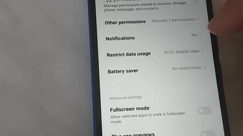 Spapp Monitoring Xiaomi autostart, other permissions, battery no restrictions