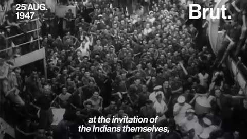 Watch the historic moment British left india
