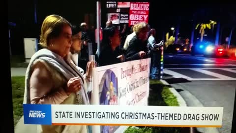 Protesters Clash At Clearwater Drag Queen Christmas