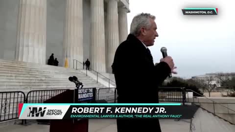 Robert Kennedy Jr. Gives Historic Speech at Lincoln Memorial Opposing COVID-19 Vaccine Mandates