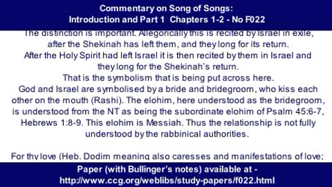 No. F022 - Commentary on Song of Songs: Introduction and Part 1