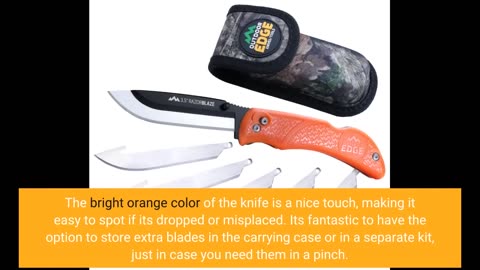 Read Comments: Havalon Piranta-Edge - Outdoor Knife + 12 Replacement Blades, Sharp Skinning Kni...