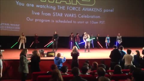 Saberfighting on Star Wars Celebration 2015 broadcast in Moscow