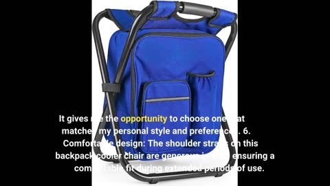 User Reviews: Sponsored Ad - Kikerike Portable Stool Backpack Cooler Chair 400 LBS Max Load Fol...