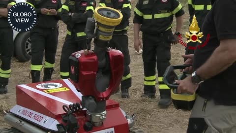 The new robots of the Italian Fire Brigade