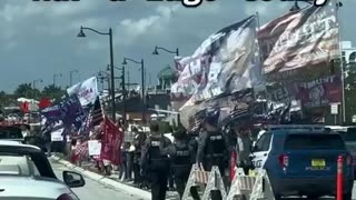 Trump supporters at Mar-a-Lago