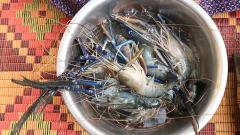 0Yummy River Prawn Cooking With Sauce Recipe - River Prawn Cooking - Cooking With Sros