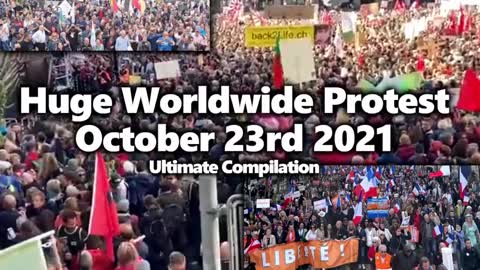 Worldwide Vaccine Mandate Protest Compilation Franc/Italy/Switzerland/Ireland