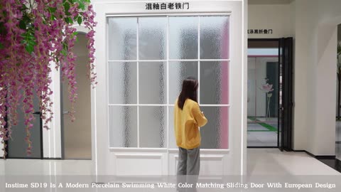 Instime Tempered Glass Stacker Sliding Patio Doors Frameless Aluminum Interior Sliding Door