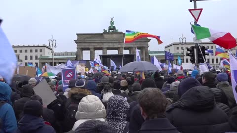 Berlin / Germany - ‘Manifesto for Peace’ mass rally - 25.02.2023