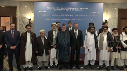Russia's Lavrov meets with Afghan and Taliban representatives in Moscow