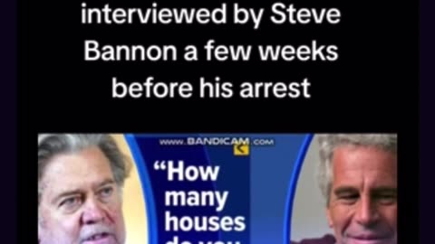 👀 Steve Bannon Interviewed Epstein Before His Death - Has 15 hrs of Unreleased Footage