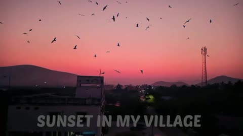 Sunset in my village