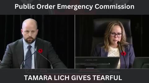 Tamara Lich gives tearful emotional testimony on at the Public Commission into the Emergency Act