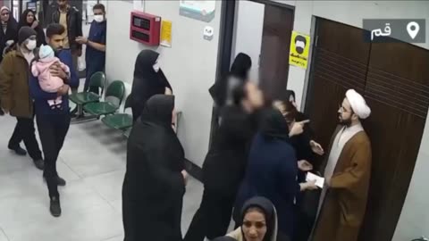 Brave Iranian Woman confronts a mullah who filmed her for not wearing compulsory veil in hospital