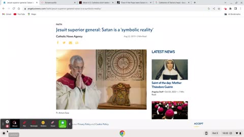 Jesuit General (Black Pope) Says Satan is Not Real/And Catherine of Sienna's Severed Head