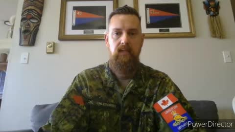 Canadian Army Major Stephen Chledowski Speaks out on Covid Tyranny.