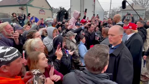 President Trump arrives in East Palestine, Ohio 👍🎯💯