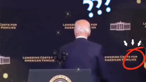 Biden shook hands with the air again