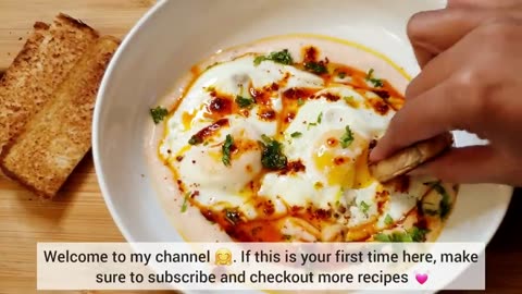 Turkish Eggs Breakfast Recipe _ Only 2 Main Ingredients