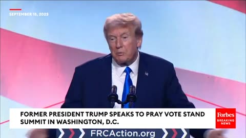 Donald J. Trump Speaks Against Political Prosecution | Pray, Vote, Stand Summit - 9/15/23