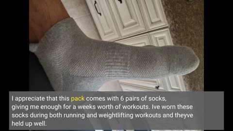 Customer Comments: CS CELERSPORT Ankle Athletic Running Socks Low Cut Sports Tab Socks for Men...
