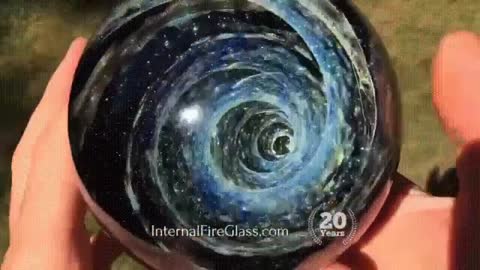 This internal fire glass is captivating