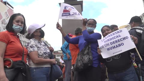 Venezuelan workers protest for higher wages