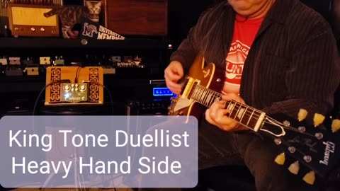 King Tone Duellist overdrive Heavy Hand side