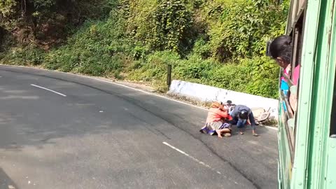 Live Accident on the Mountains I Bike accident