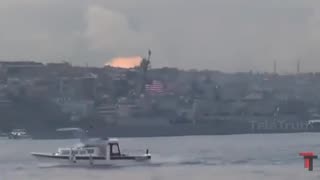USS Nitze equipped with HAARP System anchored in Bosphorus, Istanbul