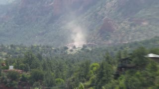 I saw a vortex in Sedona! from a balcony of my hotel!!