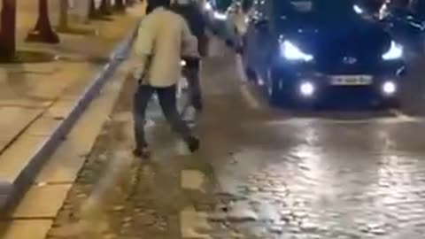 African migrant fucked around and found out in the streets of France. 🤭