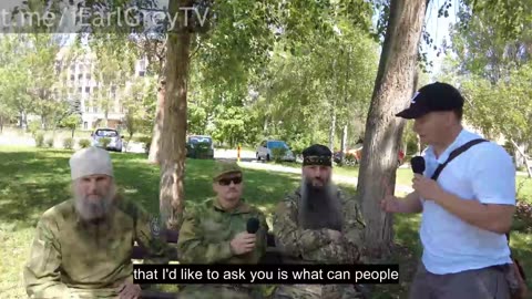 Russian Priests in Donetsk on the war, Satanic global elites
