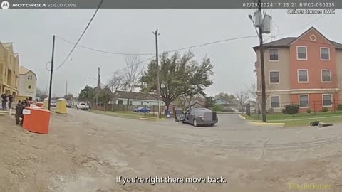 Houston police release bodycam of a fatal shooting of a serial robbery suspect who was on a scooter