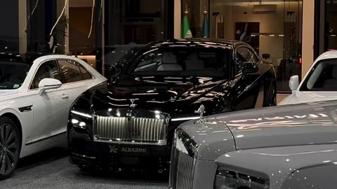 New Rolls-Royce in the showroom