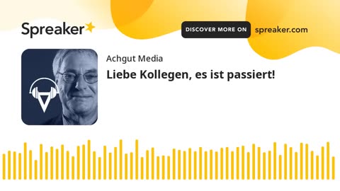 Liebe Kollegen, es ist passiert!